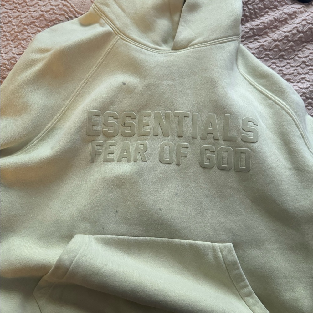 Essentials Cream Sweater Soft Cotton-Blend Contemporary